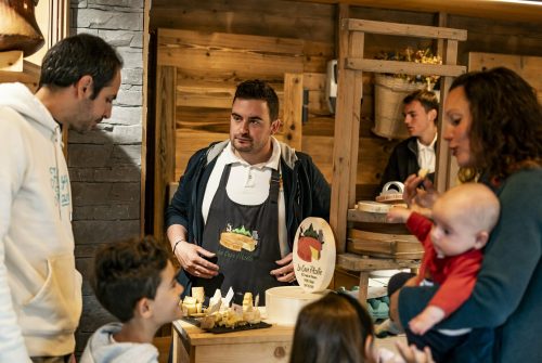 Visit of an Abondance cheese maturing cellar