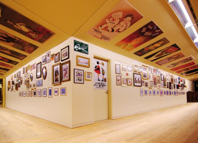 A visit to the famous Maison Cailler in the heart of Gruyère is a real treat for Swiss chocolate lovers on a rainy day.